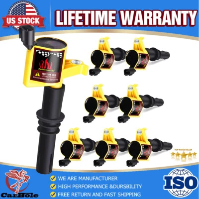Paquete de 8 bobinas de encendido Triton 2005~2008 para Ford F150 F250 F350 Super Duty 5,4 L V8 Foto 1 de 4