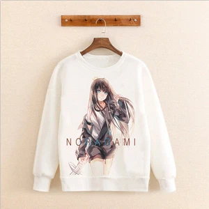 Noragami Anime Manga Sweatshirt Hoodie Pullover Pulli coat weiß Neu - Picture 1 of 2