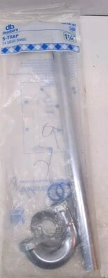 Trampa Dearborn Latón 719-1 S 1 1/4" Calibre 17 Latón Cromado 20-1/2" H Foto 1 de 4