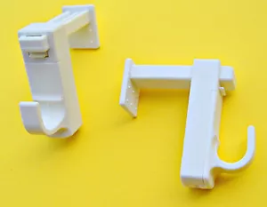 Klemmträger für Gardinenstangen, für Deko, Türhaken, Klemmhalterung, Klemmhaken - Bild 1 von 9