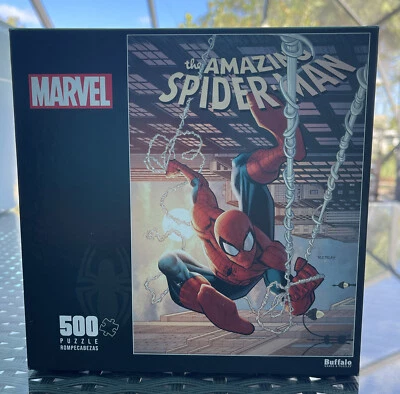 Rompecabezas Buffalo 500 piezas Marvel The Amazing Spiderman Foto 1 de 4