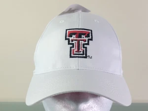 TEXAS TECH UNIVERSITY RED RAIDERS NCAA Licencia de Fútbol Universitario Gorra Blanca Sombrero - Imagen 1 de 5