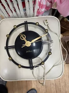 Vintage Seth Thomas Wanduhr Atom Silhouette Wheel Electric - Bild 1 von 6