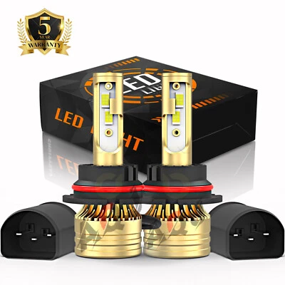 For  Volvo VNL 2000-2003 9007 6000k LED Headlight High/Low Beam Bulbs Kit 2x Foto 1 de 4