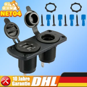 12V Zigarettenanzünder Steckdose Einbausteckdose KFZ Einbaubuchse Wasserdicht - Bild 1 von 8