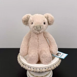 Jellycat Small BASHFUL PIGGY ✨ Soft Plush Toy RETIRED Pink Farmyard Lovey NWT - Picture 1 of 5