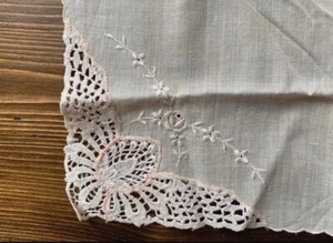 Vintage Embroided Handkerchief - Picture 1 of 3