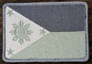 PARCHE GANCHO TÁCTICO ACU EMBLEMA FILIPINO BANDERA PAÍS FILIPINAS - Imagen 1 de 3