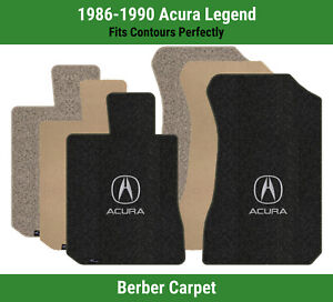 Lloyd Berber Front Carpet Mats for '86-90 Acura Legend w/Acura A with Acura Logo