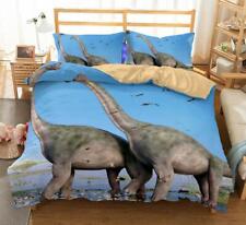 3D River Water Brachiosaurus KEP2597 Bed Pillowcases Quilt Duvet Cover Kay