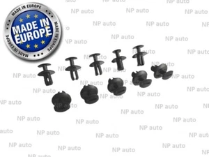 10X PARAGOLPES DELANTERO Y EMBELLECEDOR MALETERO CLIPS DE FIJACIÓN PARA SEAT SKODA VW 2E1857784 - Imagen 1 de 5