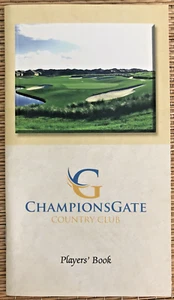 CHAMPIONSGATE COUNTRY CLUB - Libro de jugadores - Nuevo - Libro de yardas - Ver detalles - Imagen 1 de 5