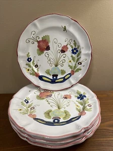 CANTAGALLI ITALY HORCHOW CAG3 DINNER PLATE 10" FLOWERS NEIMAN MARCUS SET OF 4 - Picture 1 of 18