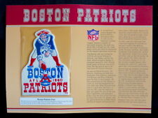BOSTON PATRIOTS Willabee Ward NFL GOLDEN AGE Pre New England FOOTBALL PATCH CARD