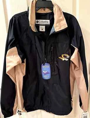 NWT Columbia Collegiate Jacket Mens sz S Mizzou Tigers Windbreaker w/Hood Jacket - Image 1 of 4