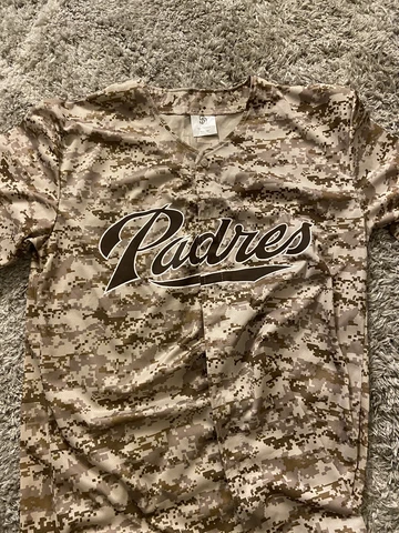 San Diego Padres #27 Matt Kemp Jersey Mens Size XL Desert Camouflage Cover