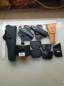 10 assorted holsters shoulder belt, ankle, clip, inside the pocket new and used - Picture 1 of 22