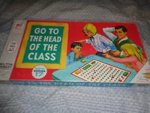 Juego de mesa vintage Go To The Head of the Class completo 1967 Milton Bradley - Imagen 1 de 2