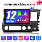 For Honda Civic 2006-2011 10"Android12 Car Radio Stereo 8Core Carplay GPS 4+64GB