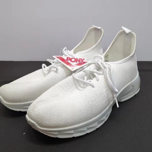 Pony White PP2 Golden Ladies Shoes Size 7 1/2 UK Size 5 1/2 - Picture 1 of 7