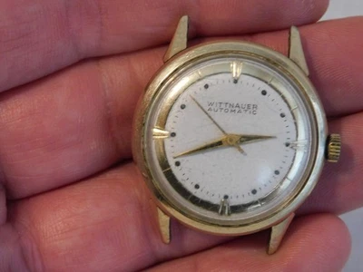 老式男式瑞士 WITTNAUER 自动型号 #11ARG 手表 - 零件或维修 — 第 1/4 张图片