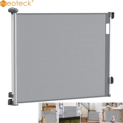 Türschutzgitter Treppenschutzgitter Absperrgitter Ausziehbar Baby Schutzrollo - Bild 1 von 4