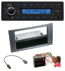 VDO AUX 1DIN MP3 USB Autoradio für Ford Fiesta Focus 04-08 anthrazit - Bild 1 von 6