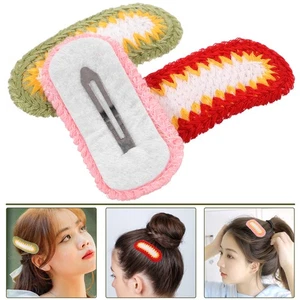 3 Pcs Braided Flower Hair Clip Miss Decorative Clips Pretty Cute Pins - Picture 1 of 12