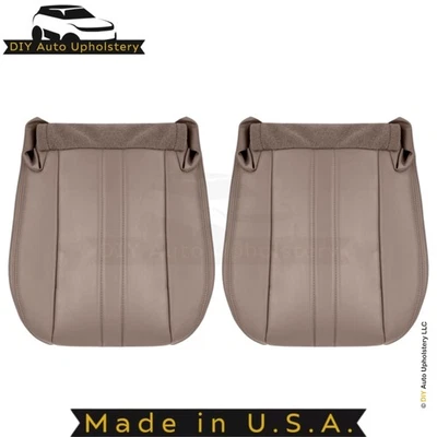 1996-2002 Capas de assento inferiores dianteiras de couro sintético neutras para GMC Savana Cargo Van - Imagem 1 de 4