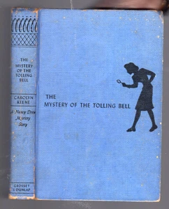 Nancy Drew Mystery, Mystery of the Tolling Bell © 1946, Carolyn Keene Blue cover - Bild 1 von 4