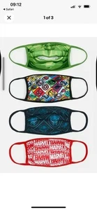 Marvel Avengers Disney Cloth Face Covering Mask - Pack Of 4 - Picture 1 of 4