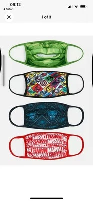 Marvel Avengers Disney Cloth Face Covering Mask - Pack Of 4 - Image 1 of 4