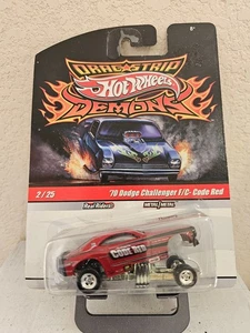 Hot Wheels Drag Strip Demons '70 Dodge Challenger F/C Code Red Real Riders P39 - Picture 1 of 1