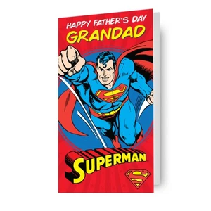 Tarjeta del día del padre del abuelo Superman incluye sobre acreditado FSC - Imagen 1 de 3