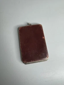 French vintage Bordeaux color powder metal case 1940's or nail accessories - Picture 1 of 4