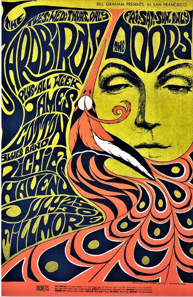 Doors Concert Poster FREE SHIPPING 12"x18" - Image 1 of 1