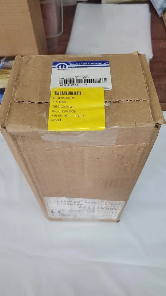 Genuine Mopar Inside Rear View Mirror 68102499AE Jeep Cherokee 2017 - Image 1 of 1