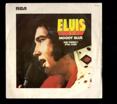 ELVIS PRESLEY    MOODY BLUE / SHE THINKS I STILL CARE   French  PS - Photo 1/4