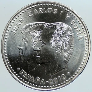 2010 SPAIN JUAN CARLOS I Pres of European Union Silver 12 Euros Coin i113379 - Picture 1 of 3