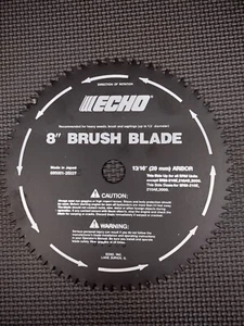 Genuine Echo 8" 80-tooth, 25mm Arbor, Brush Blade, 69500121432 New - Picture 1 of 3