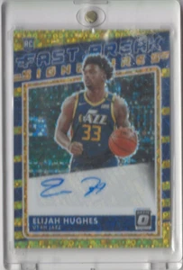 Panini Donruss Optic Fast Break Signatures 2020-21 Elijah Hughes automático RC/10 - Imagen 1 de 2