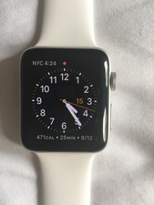 Apple Watch Series 2 42mm Aluminum Case White Sport Band - (MNPJ2LL/A)