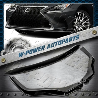Pintado de negro para Lexus RC300 RC350 2015-2018 estilo AG parachoques delantero alerón labio Foto 1 de 4