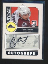 CHRIS STWEART 2008/09 08/09 ITG HEROES AND PROSPECTS AUTOGRAPH AUTO AD2628