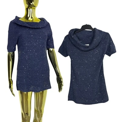 Cruciani (как Brunello) вязаный свитер туника блестками блестящий льняной размер 40 - Изображение 1 из 4