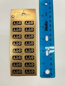 Alpha Delta Phi Set of 16 Stickers Outside Window/Opaque Surface Apply - Picture 1 of 1