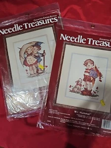 Lote de 2 HUMMEL Aguja Tesoros Contados Punto de Cruz Kit Clima Soleado  - Imagen 1 de 5