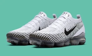 Nike Air VaporMax Flyknit 2 Zebra White Black Shoes Mens Size US 9 NEW RARE✅ - Picture 1 of 17