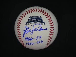 FERGIE JENKINS SIGNED OMLB WRIGLEY FIELD BASEBALL WITH INSCRIPTIONS - JSA COA - Picture 1 of 7