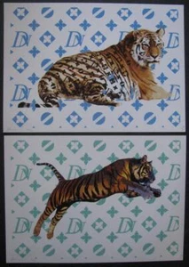 2 CARTELES DE TIGRE 2020 FIRMADOS DEATH NYC DISMALAND GRAFFITI ARTE POP firmado - Imagen 1 de 6